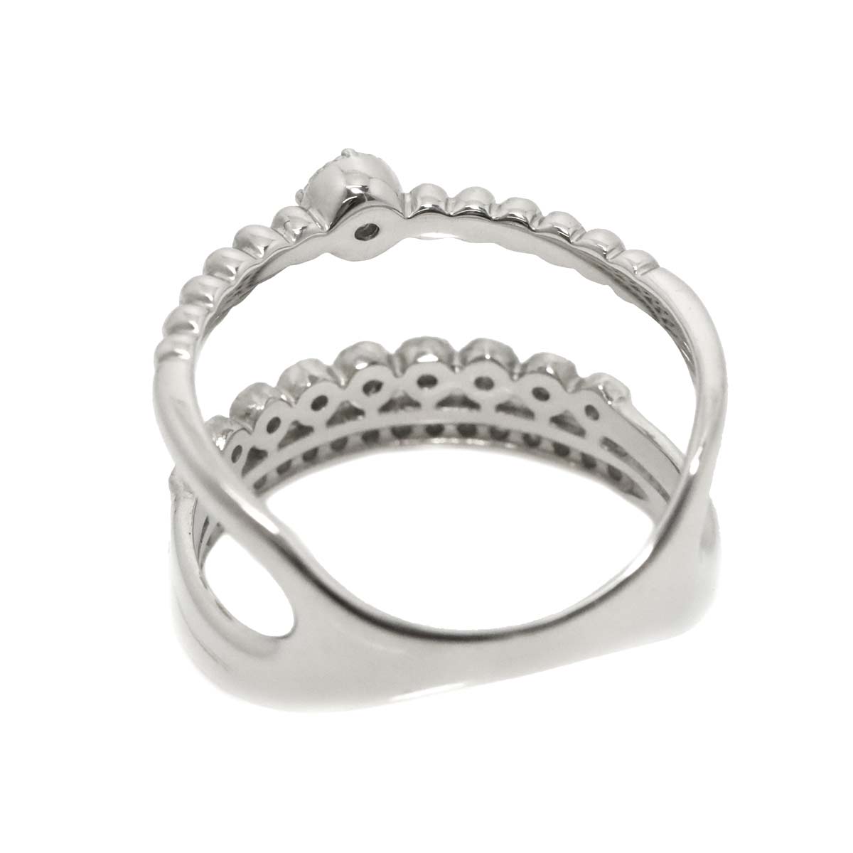 Diamond 0.36ct Ring Pt Platinum size6.5-6.75(US)