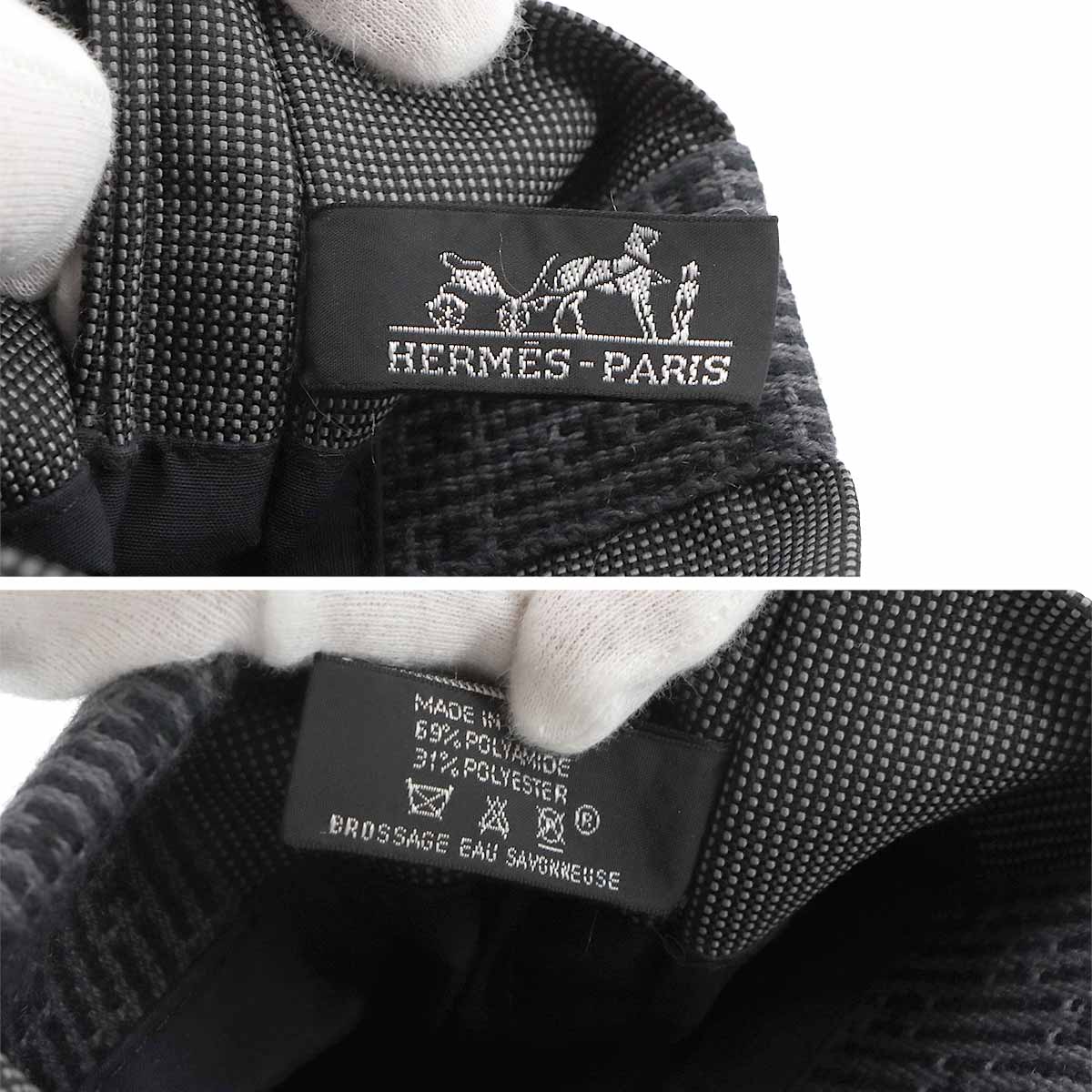 Herline Pochette Shoulder Bag Canvas Gray Purse