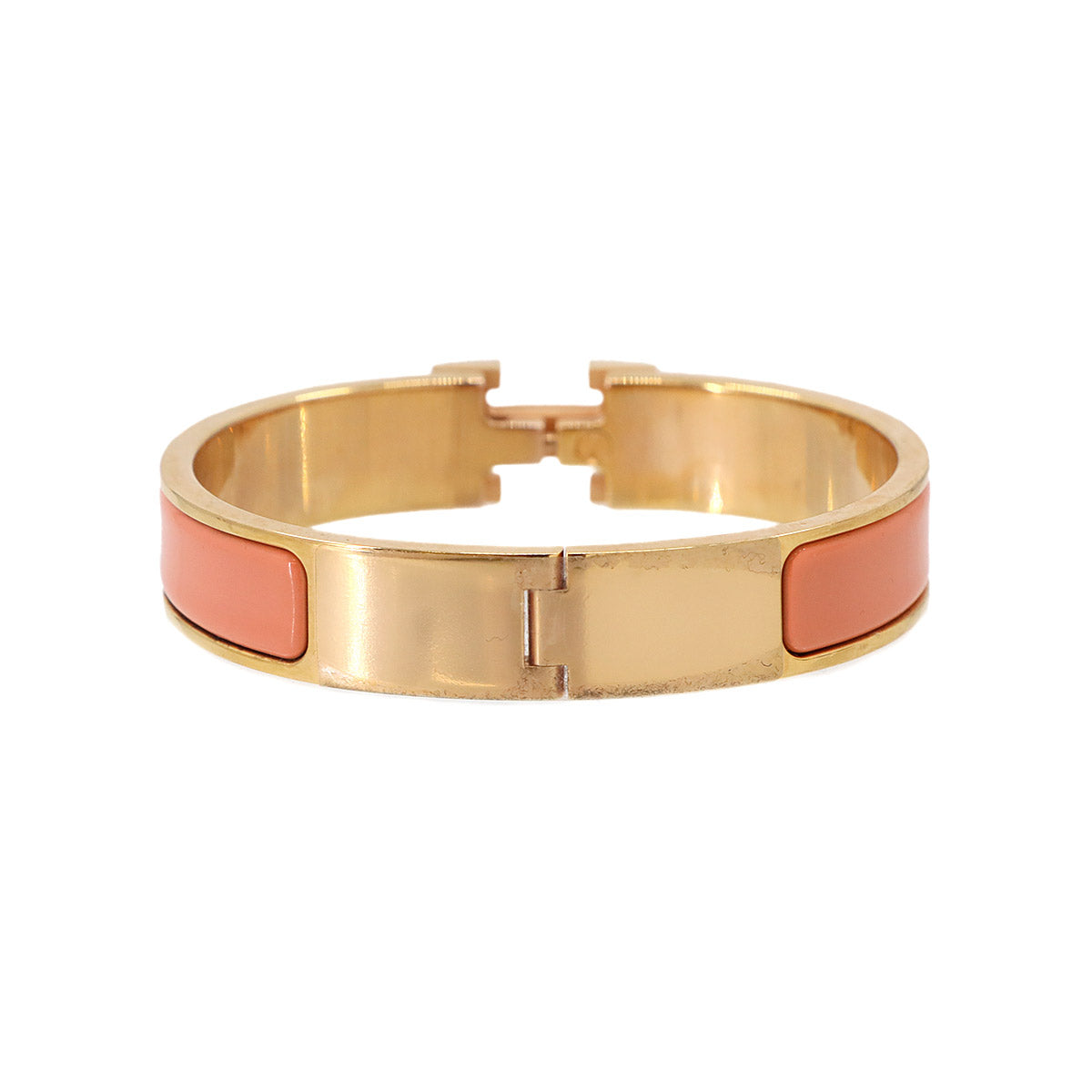 Clic H Fan Bangle Bracelet Pink Gold Accessory