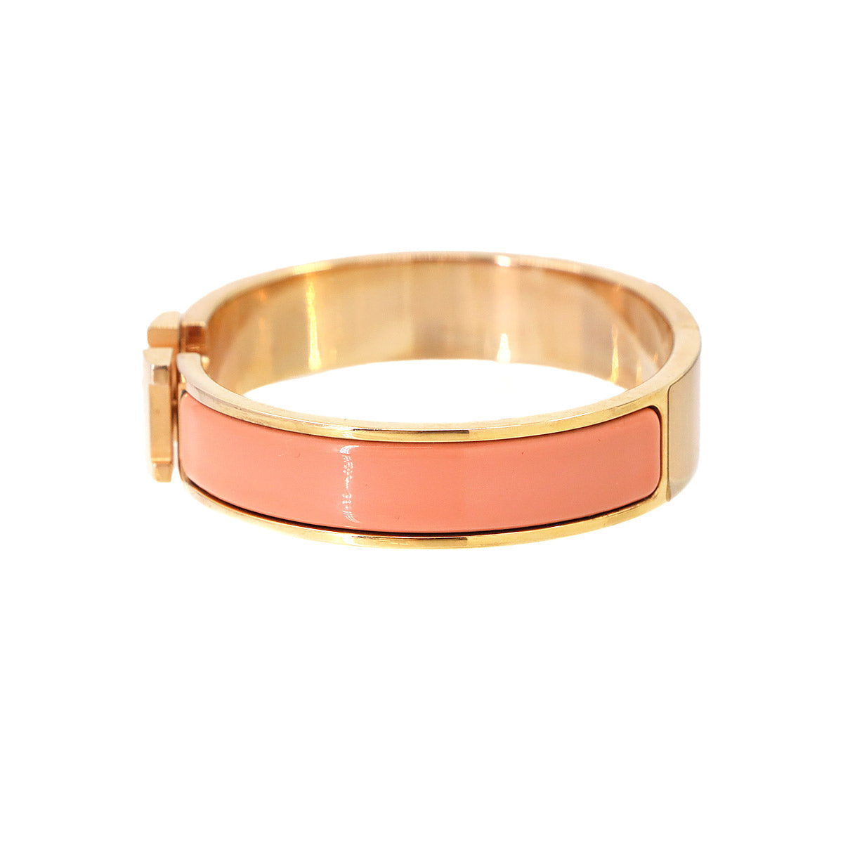 Clic H Fan Bangle Bracelet Pink Gold Accessory
