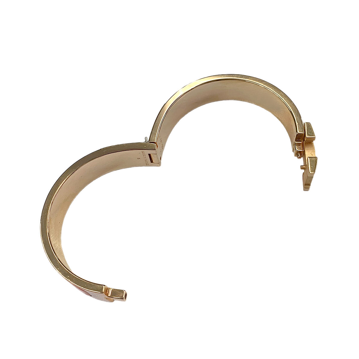 Clic H Fan Bangle Bracelet Pink Gold Accessory