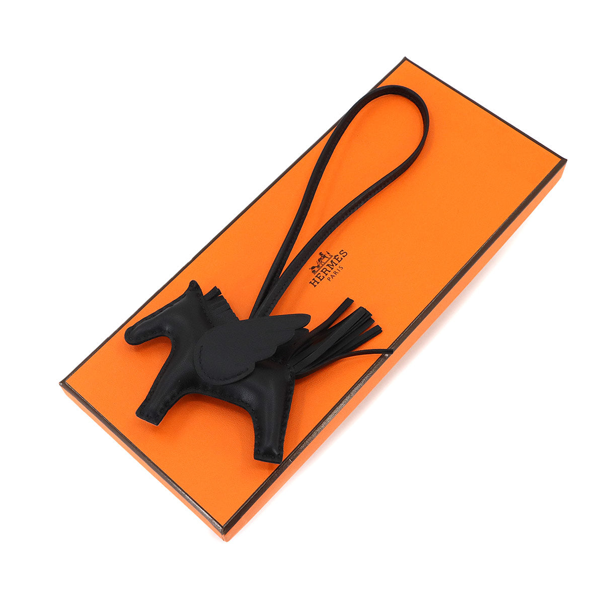 Rodeo Pegasus PM Bag Charm Agneau Milo Veau Swift So Black