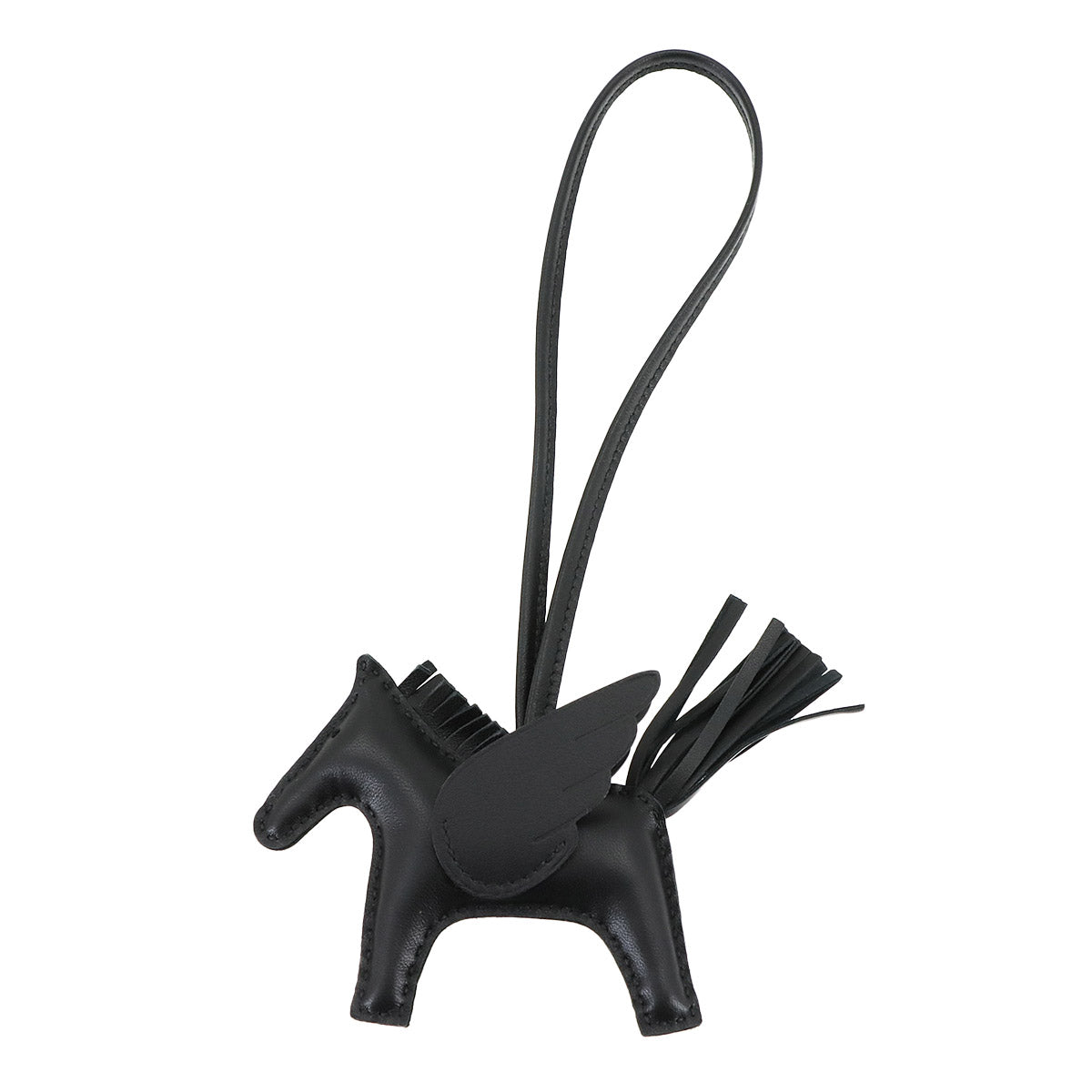 Rodeo Pegasus PM Bag Charm Agneau Milo Veau Swift So Black