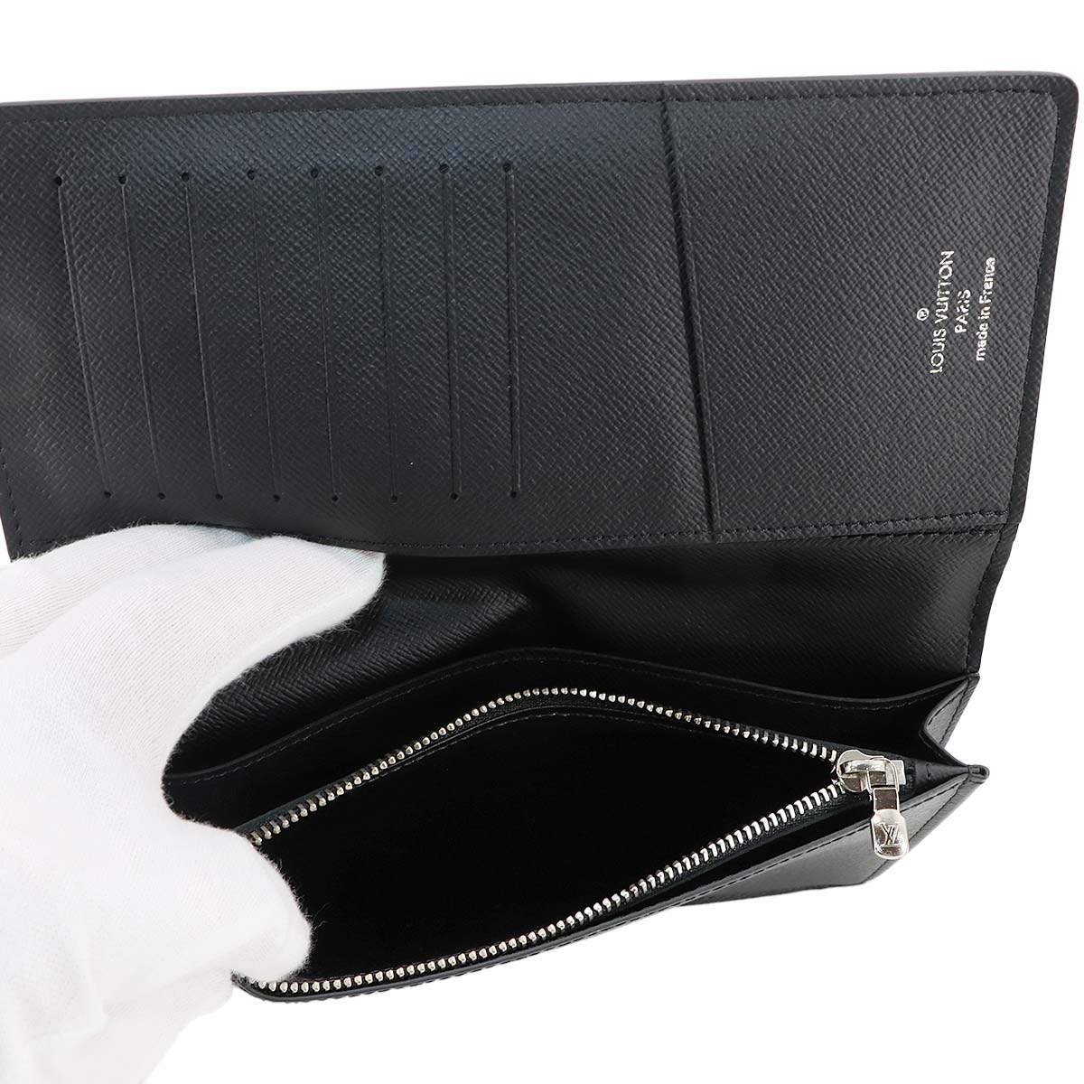 Epi Brazza Wallet Leather Noir Black M60622 Purse