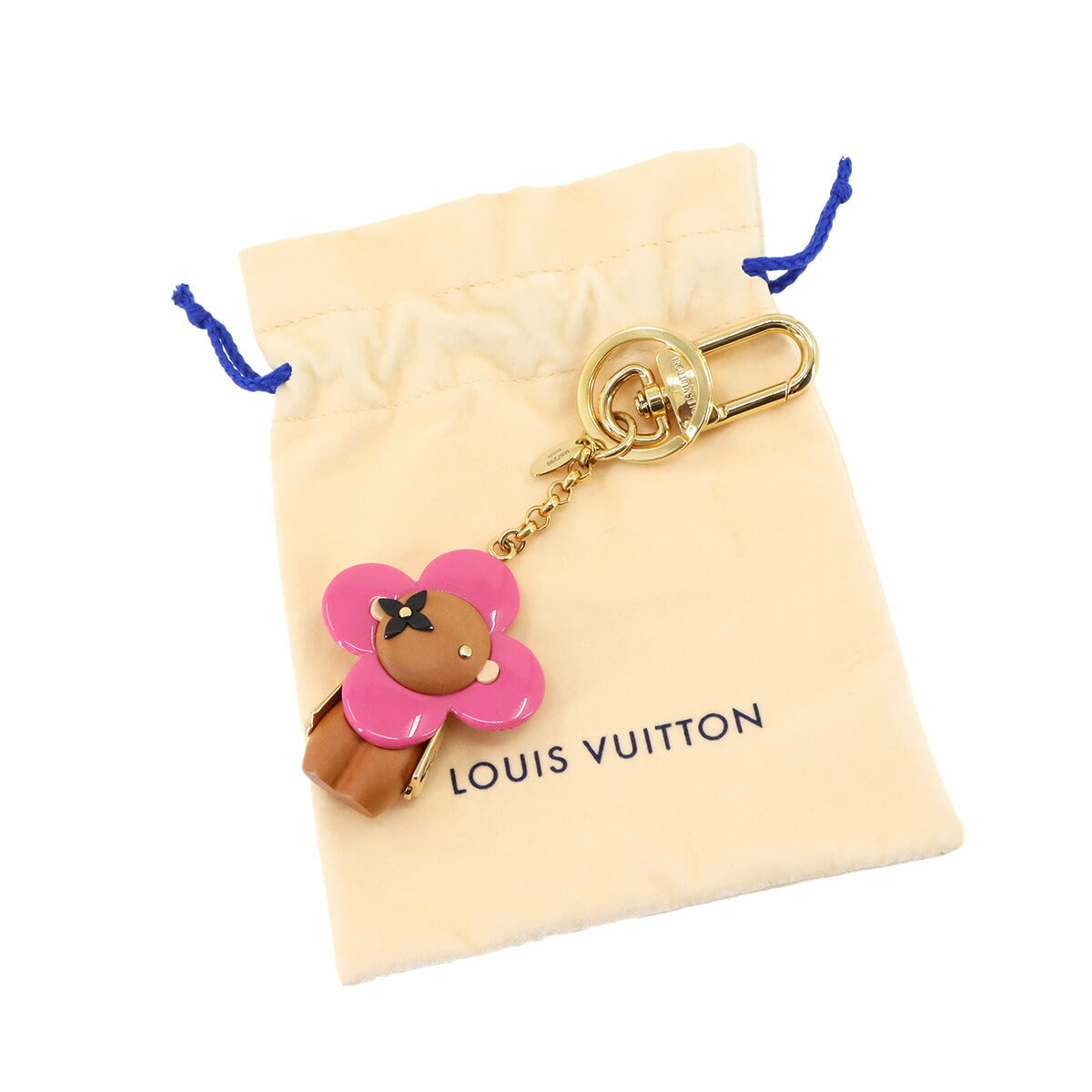 Vivienne Bag Charm Pink Beige Black M67298