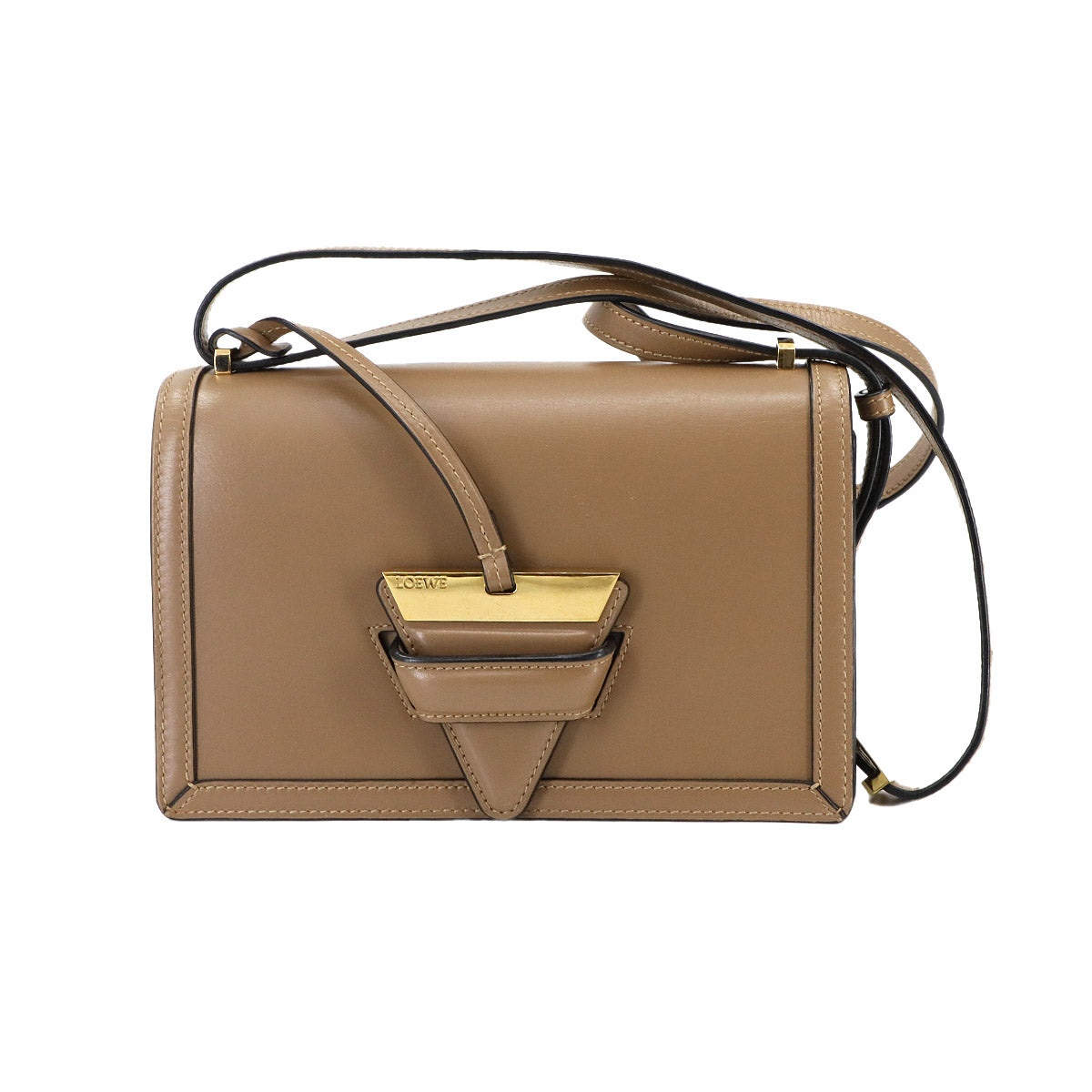 Barcelona Shoulder Bag Leather Brown Purse