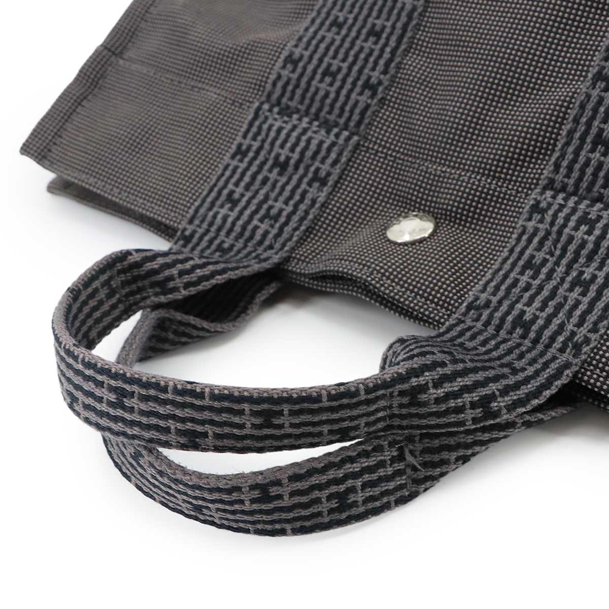 Herline Tote PM Bag Canvas Gray Unisex Purse