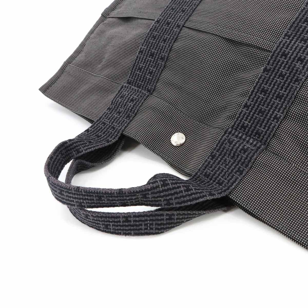 Herline Tote MM Bag Canvas Gray Unisex Purse