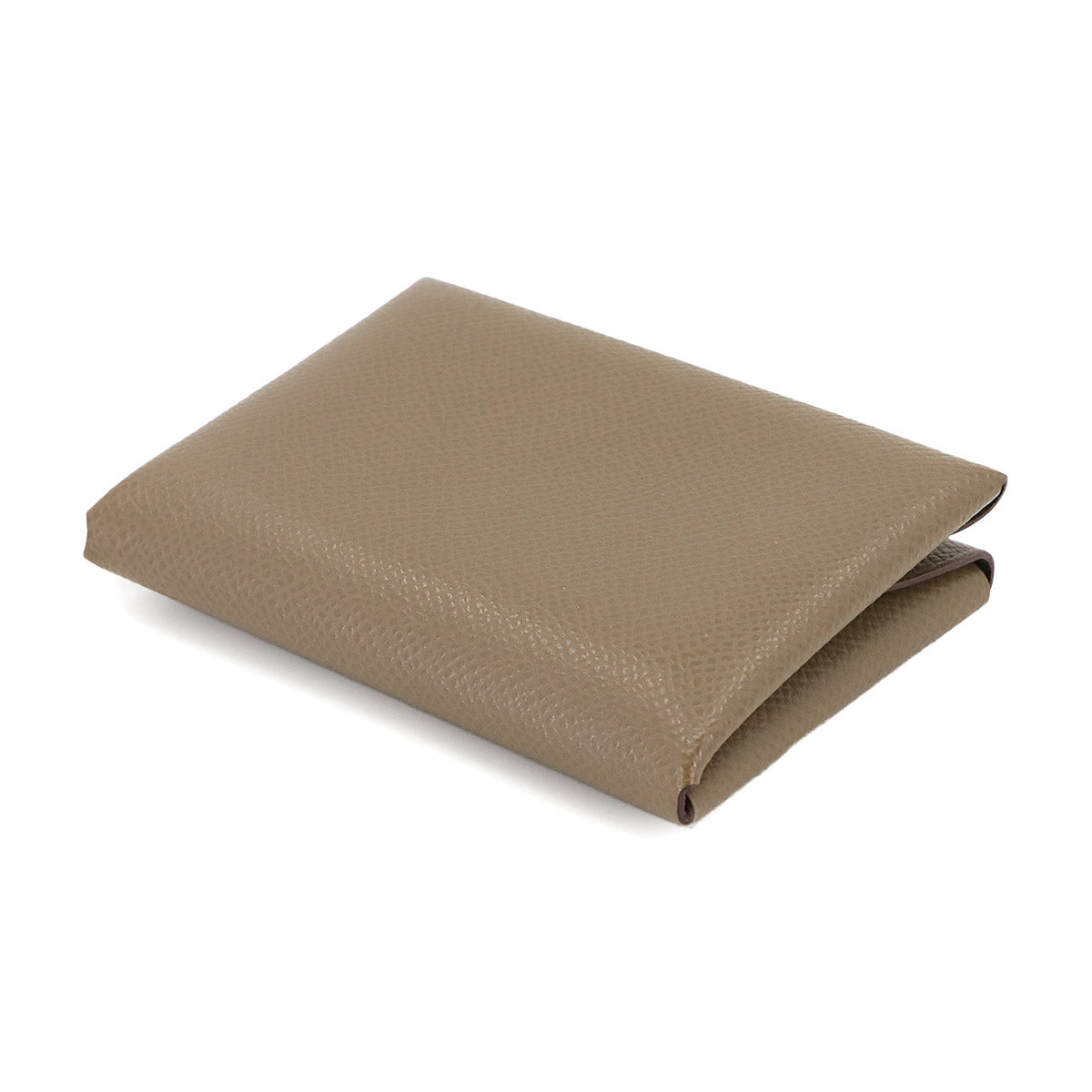 Calvi Duo Card Case Epsom Etoupe W