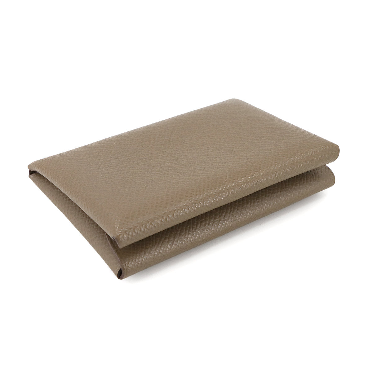 Calvi Duo Card Case Epsom Etoupe W