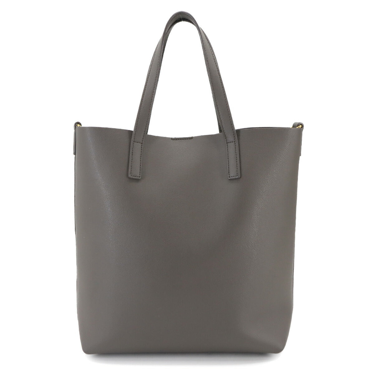 Shopping Toy 2way Tote Shoulder Bag Leather Gray 498612