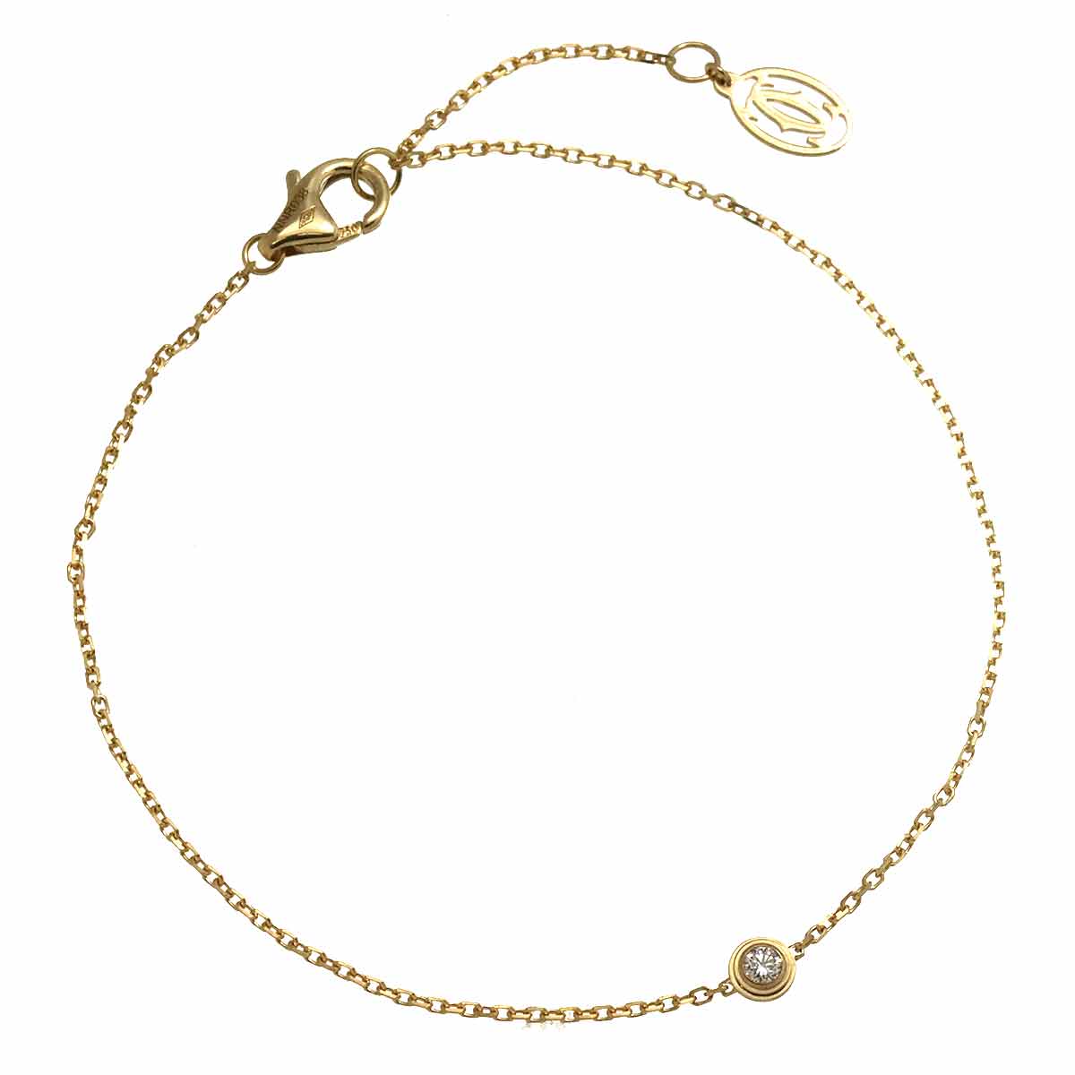 d Amour Diamond Bracelet XS 18K Yellow Gold 750