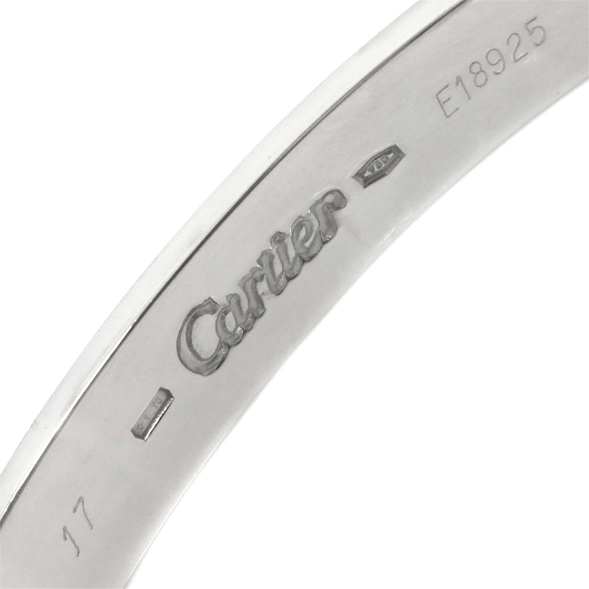 Love Bracelet Bangle 18K WG 750 Size17