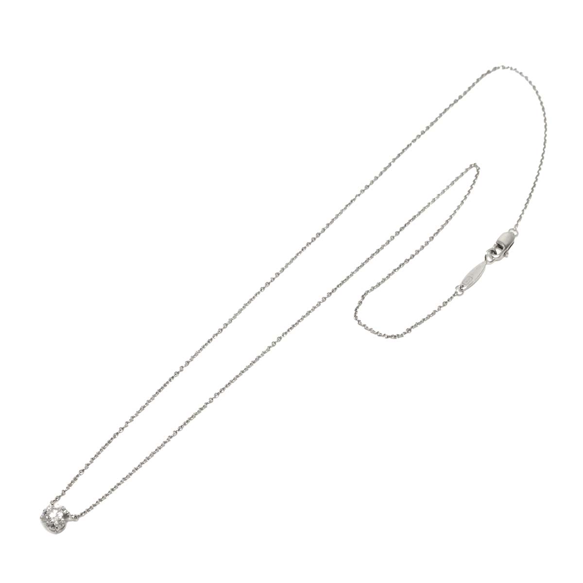 Diamond 0.59ct D/VVS1/3EX Necklace Pt