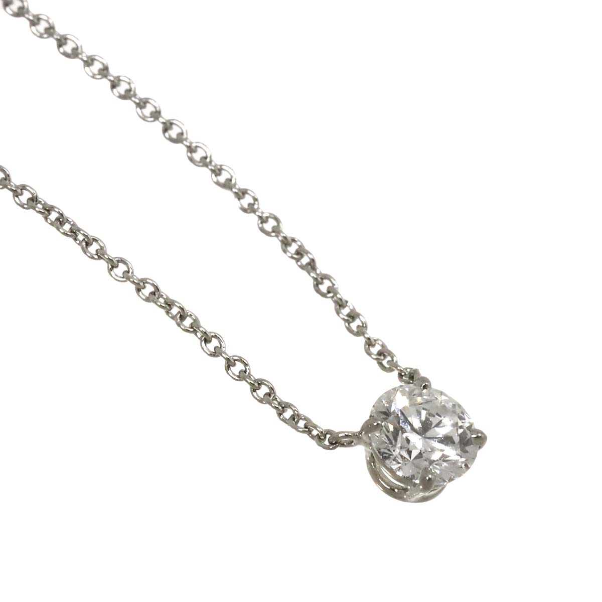 Diamond 0.59ct D/VVS1/3EX Necklace Pt