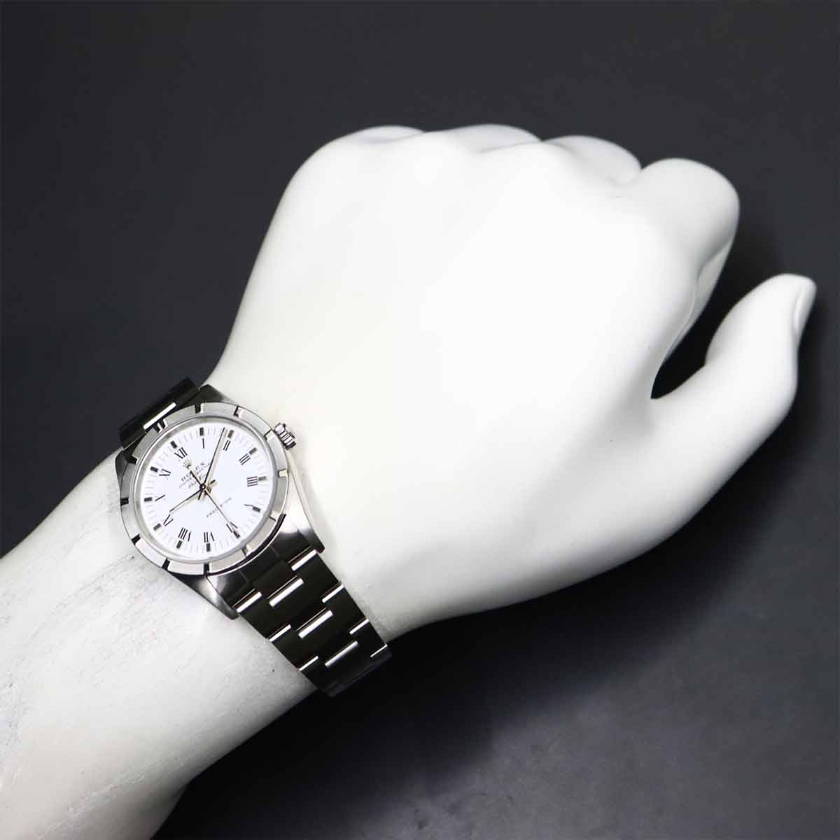 Air King Engine turned bezel 14010M Serial D Automatic Mens