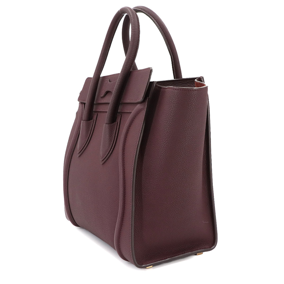 Luggage Micro Shopper Hand Bag Leather Bordeaux 167793 Purse