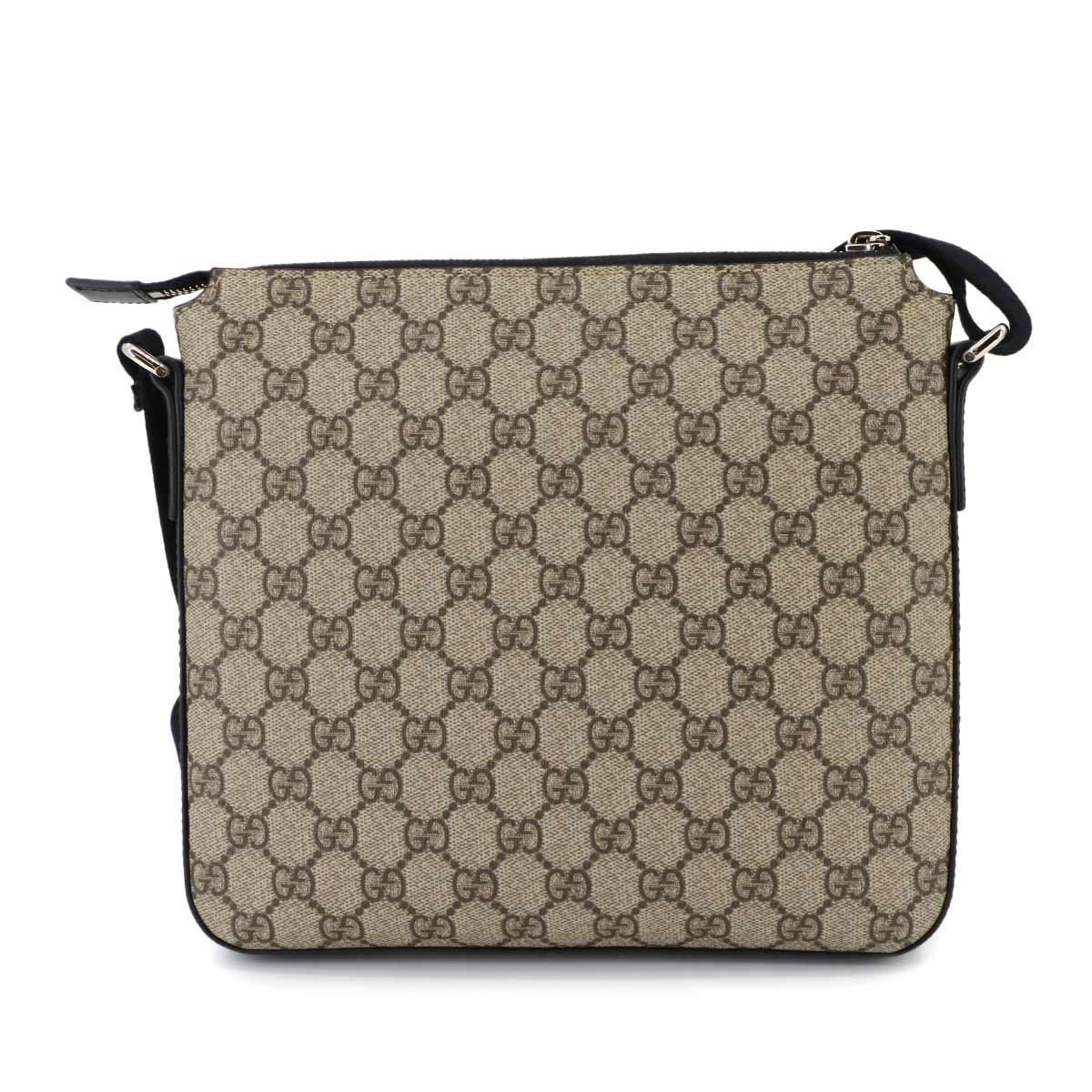 GG Supreme Messenger Shoulder Bag PVC Leather Black 779865