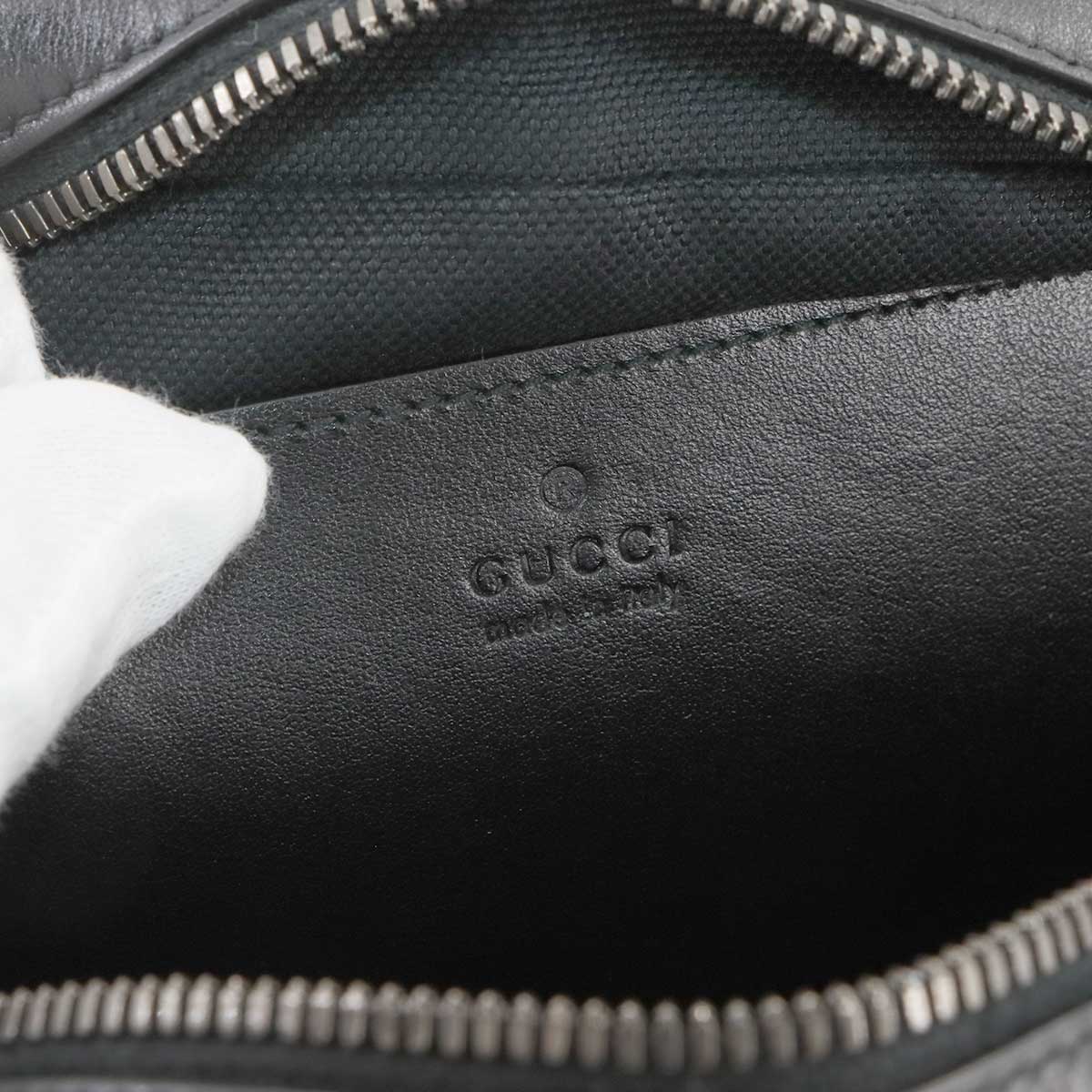 GG Marmont Chain Shoulder Bag Leather Black 447632 Purse