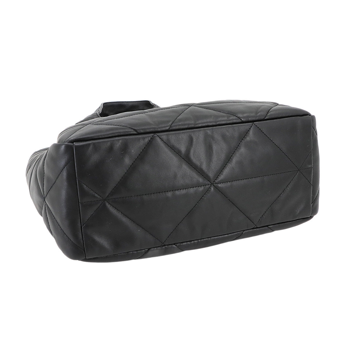 Tote Bag Nappa Leather Black 1BG450 Logo Purse