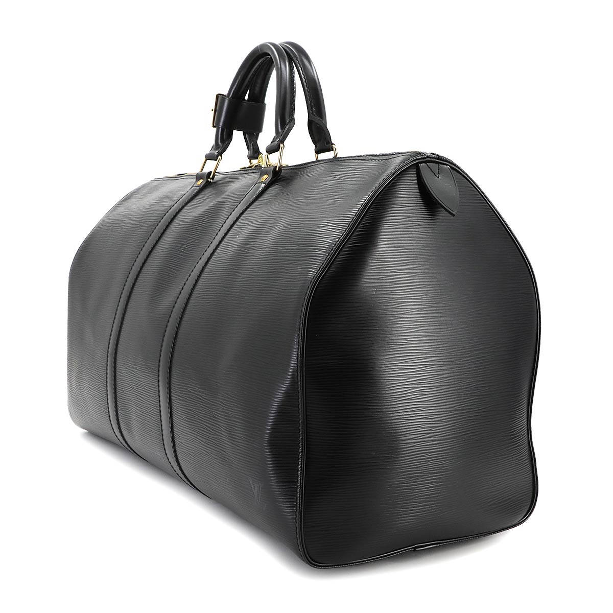 Epi Keepall 45 Boston Bag Leather Noir M59152 Purse