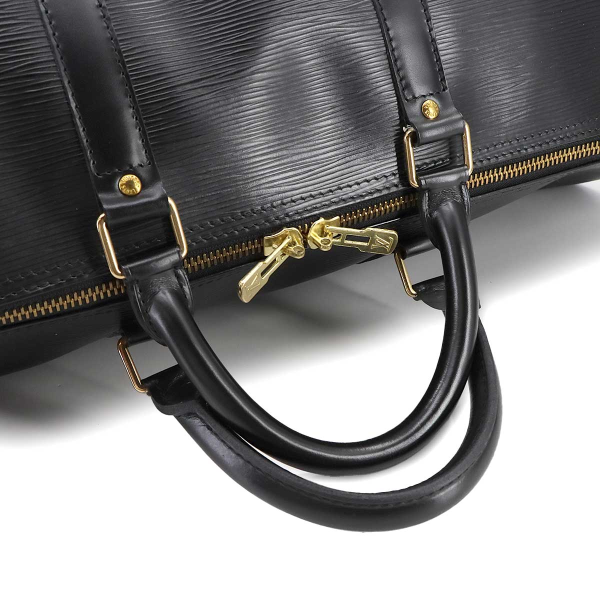 Epi Keepall 45 Boston Bag Leather Noir M59152 Purse