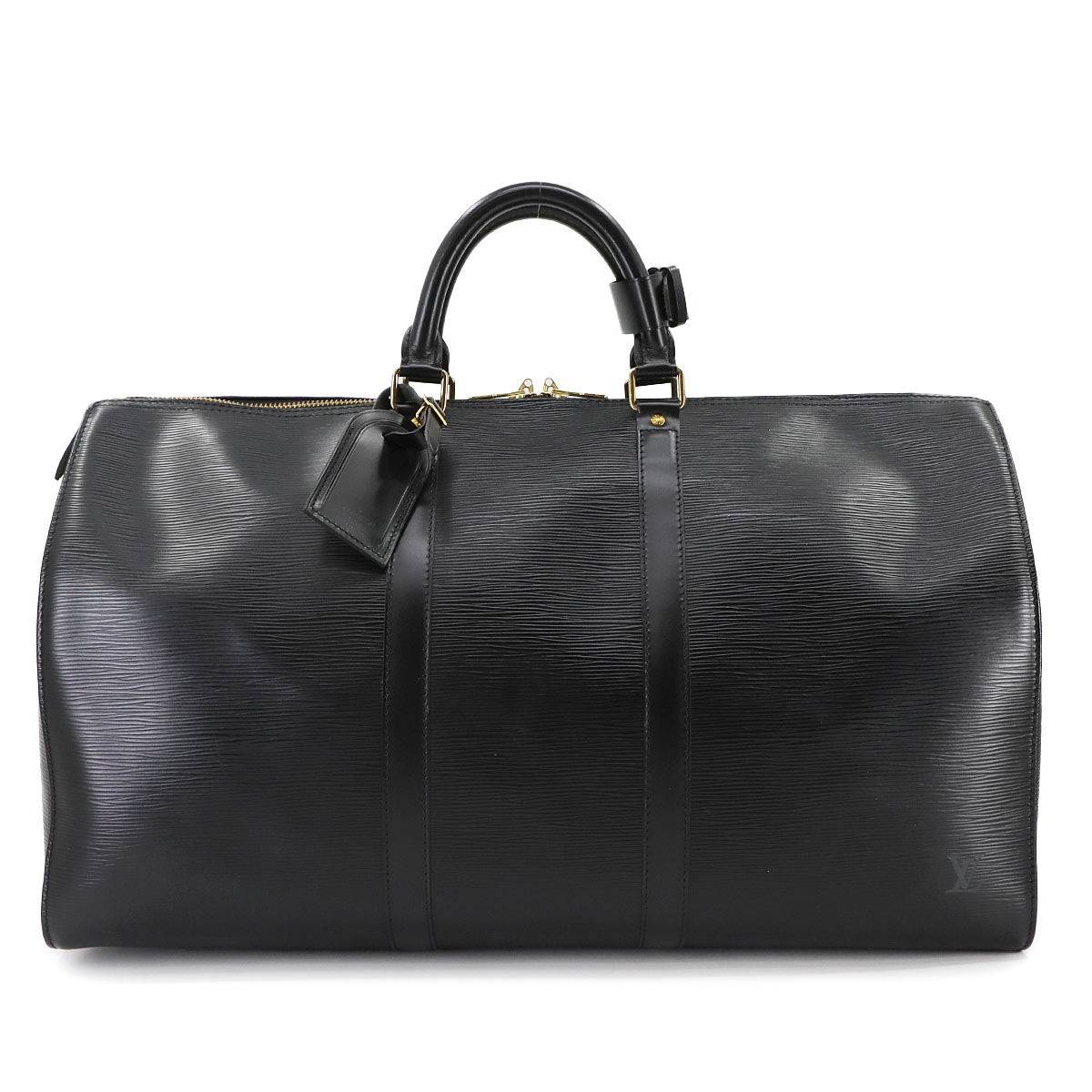 Epi Keepall 45 Boston Bag Leather Noir M59152 Purse
