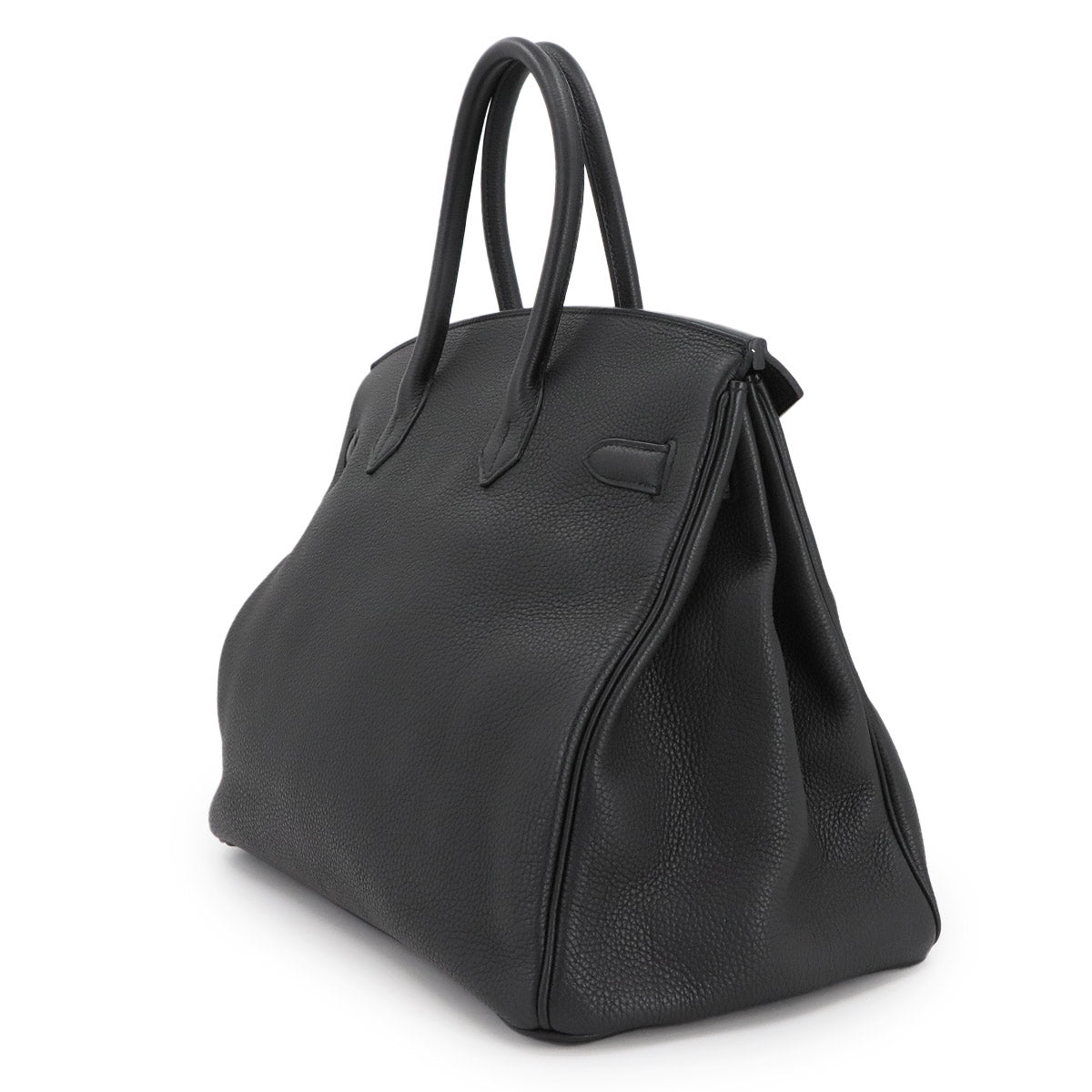 Birkin 35 Hand Bag Togo Leather Black Purse