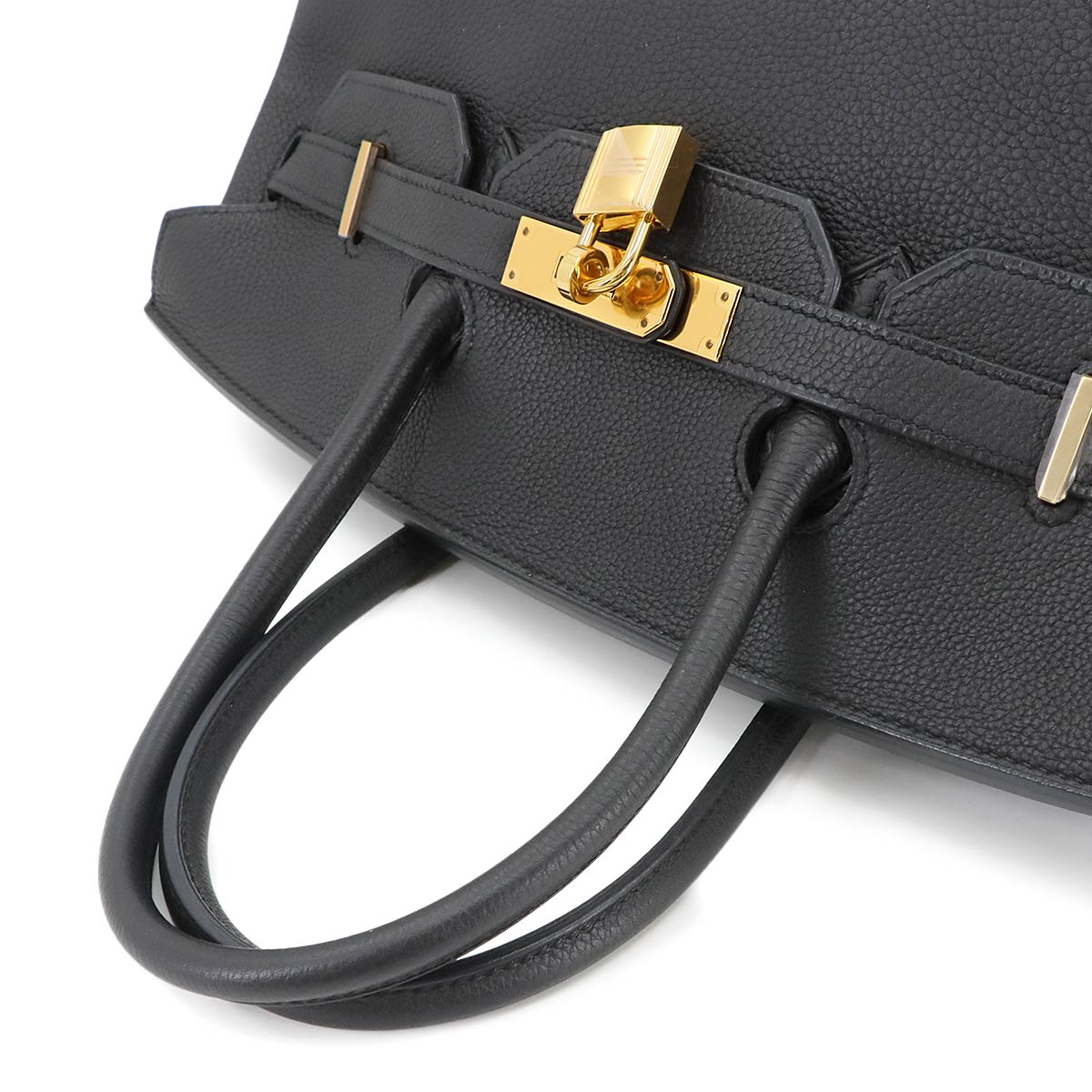 Birkin 35 Hand Bag Togo Leather Black Purse