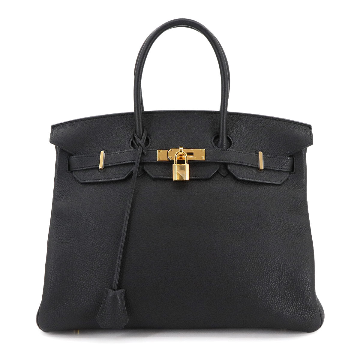 Birkin 35 Hand Bag Togo Leather Black Purse