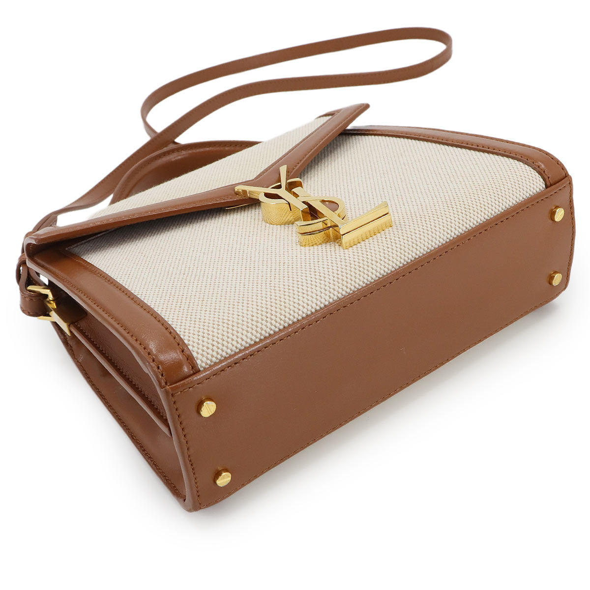 Cassandra Top handle Mini Hand Shoulder Bag Beige