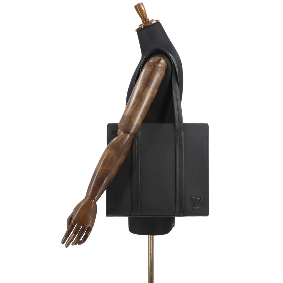 Aerogram Takeoff Tote Bag Leather Black M57308 LV Purse