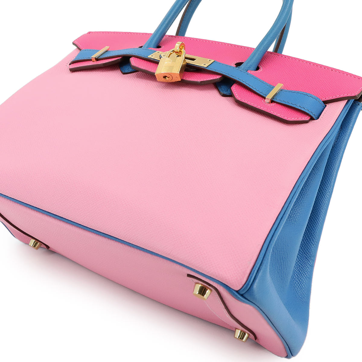 Birkin 30 SPO Personal Hand Bag Epsom Rose Confetti Rose Tyrien