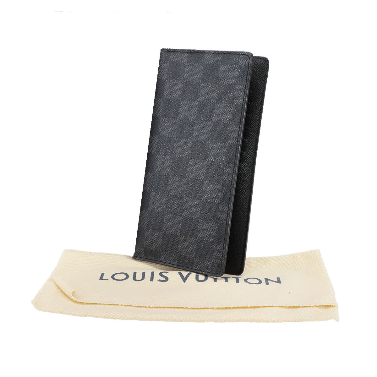 Damier Graphite Brazza Long Wallet Gray N62665 Purse