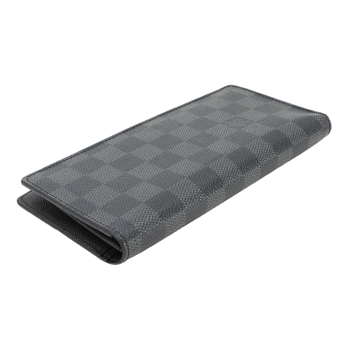 Damier Graphite Brazza Long Wallet Gray N62665 Purse