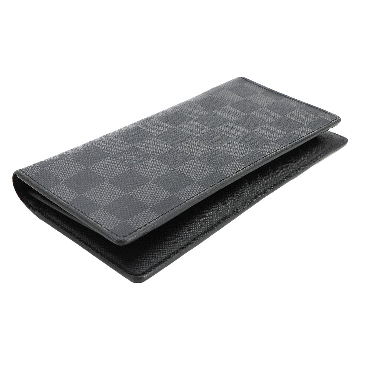 Damier Graphite Brazza Long Wallet Gray N62665 Purse