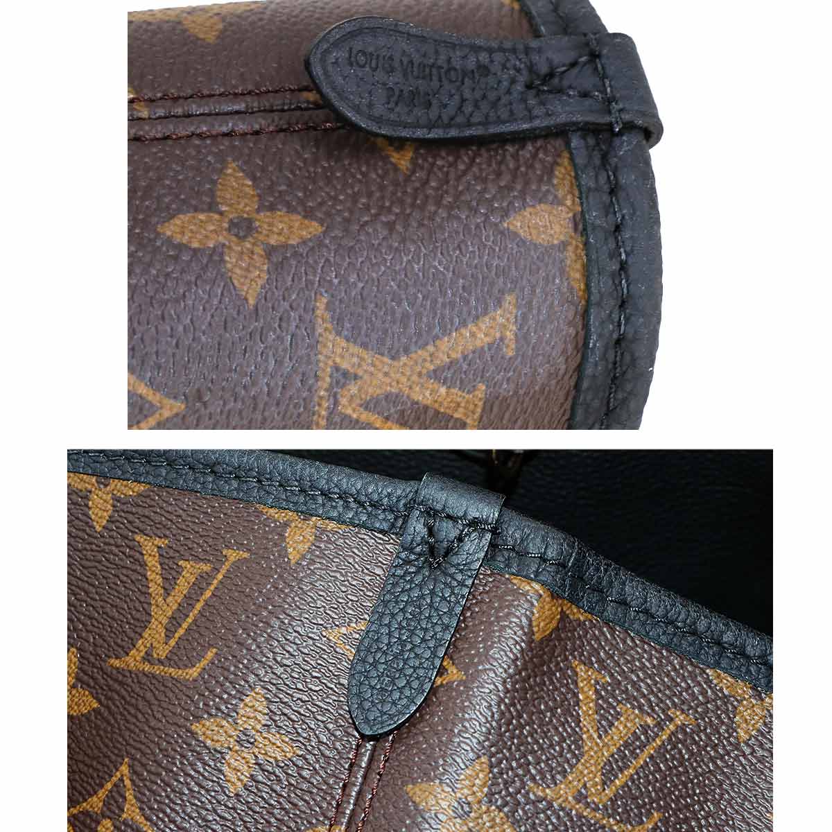 Neverfull Inside Out MM Tote Bag Leather Noir M11946