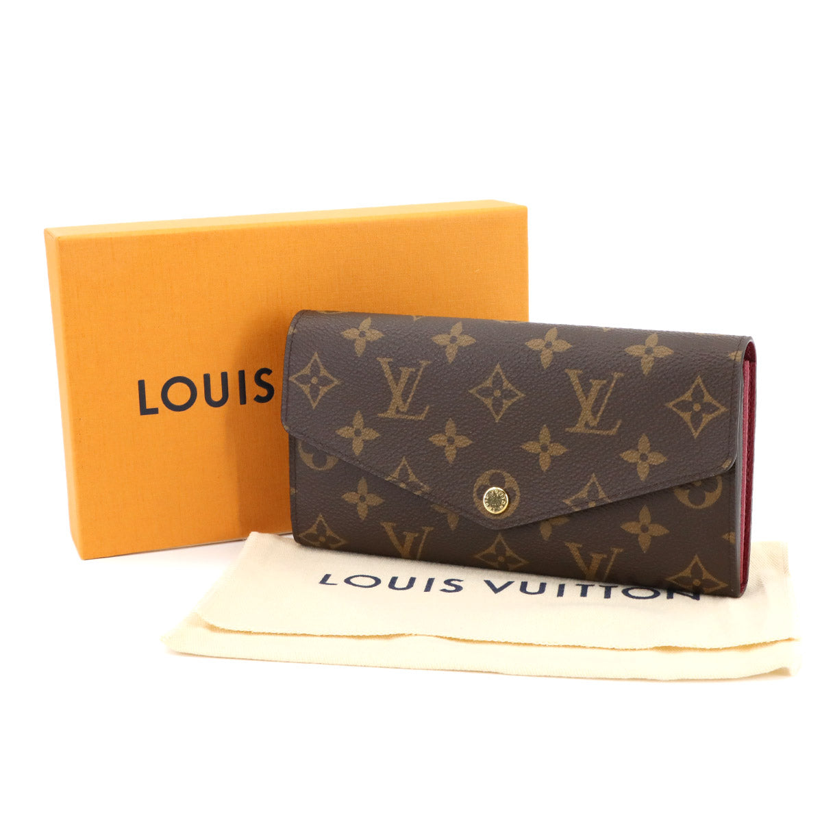 Monogram Sarah Wallet Brown Fuschia M62234 Purse