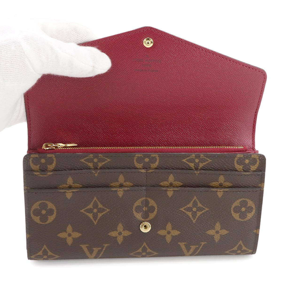 Monogram Sarah Wallet Brown Fuschia M62234 Purse