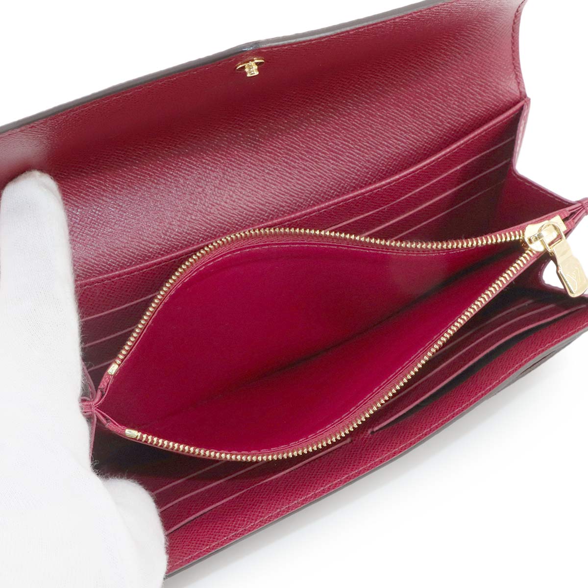 Monogram Sarah Wallet Brown Fuschia M62234 Purse