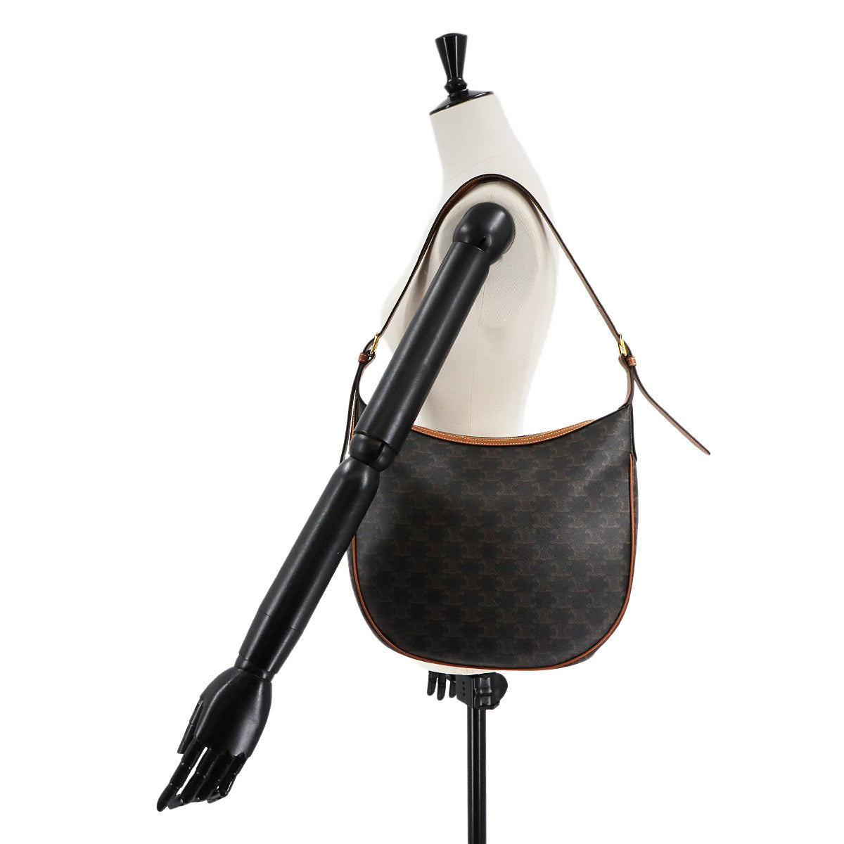 Triomphe Heloise Shoulder Bag Leather Tan 114712 Purse