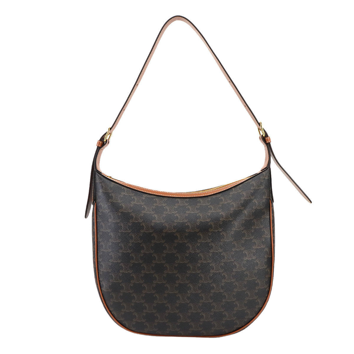 Triomphe Heloise Shoulder Bag Leather Tan 114712 Purse