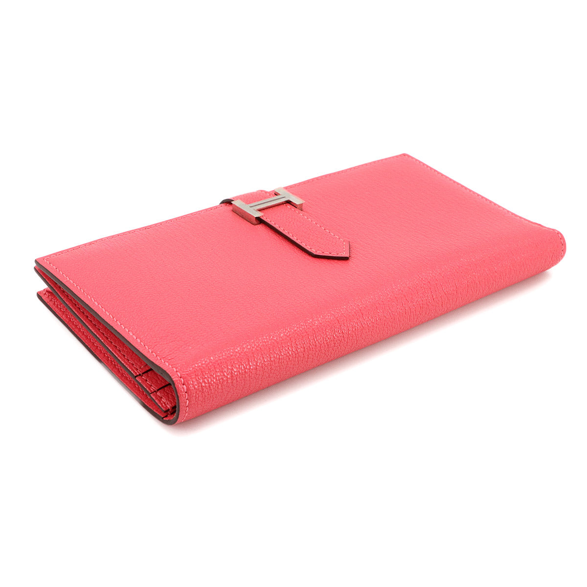 Bearn Souffle Long Wallet Chevre Rose Azalee Purse