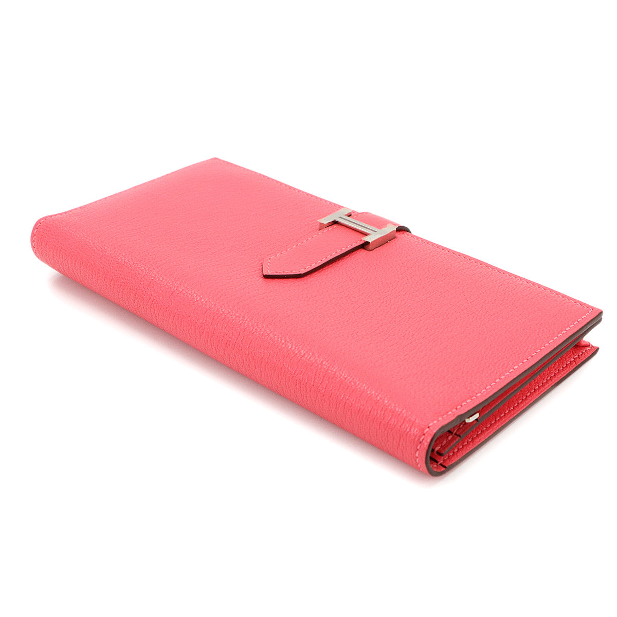 Bearn Souffle Long Wallet Chevre Rose Azalee Purse