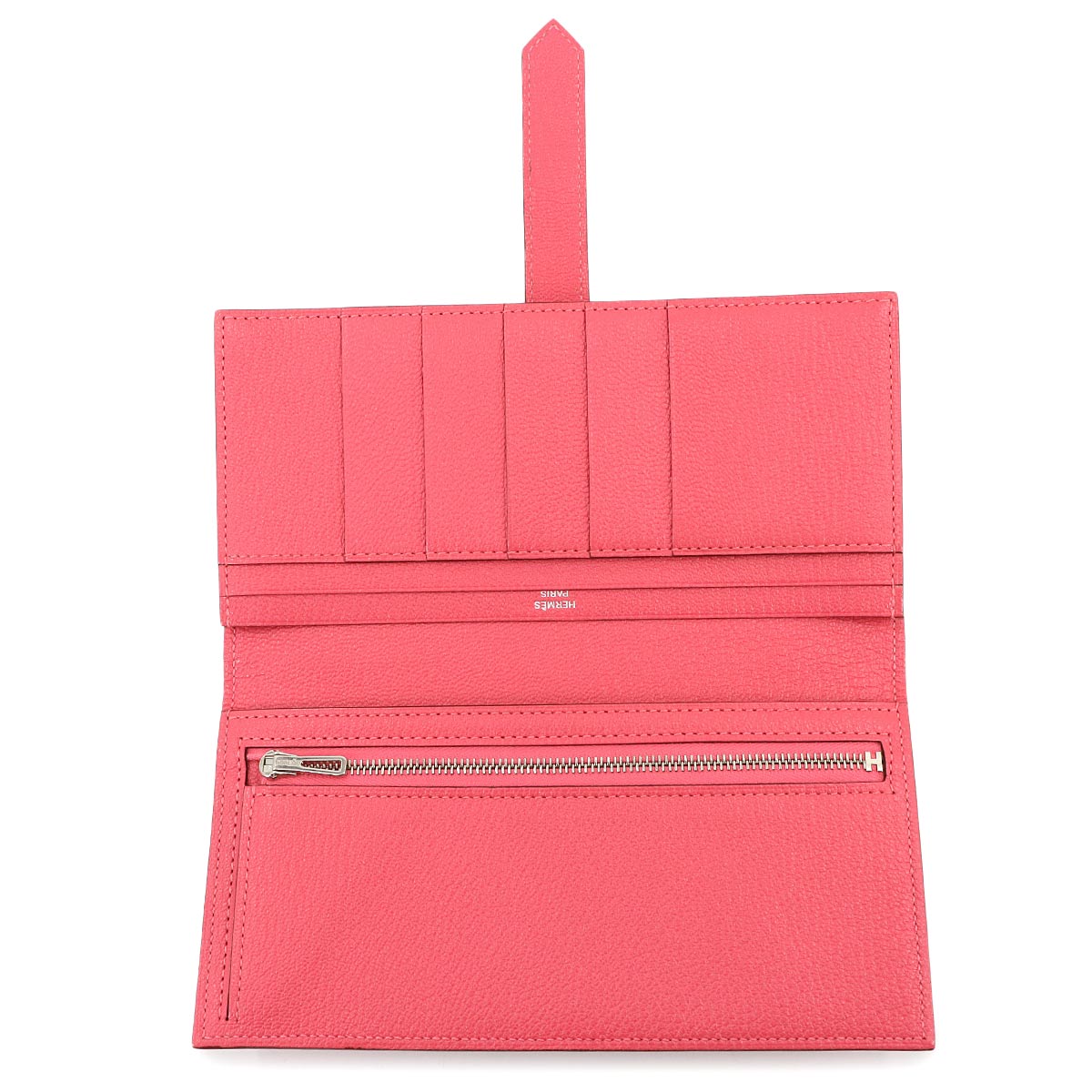 Bearn Souffle Long Wallet Chevre Rose Azalee Purse