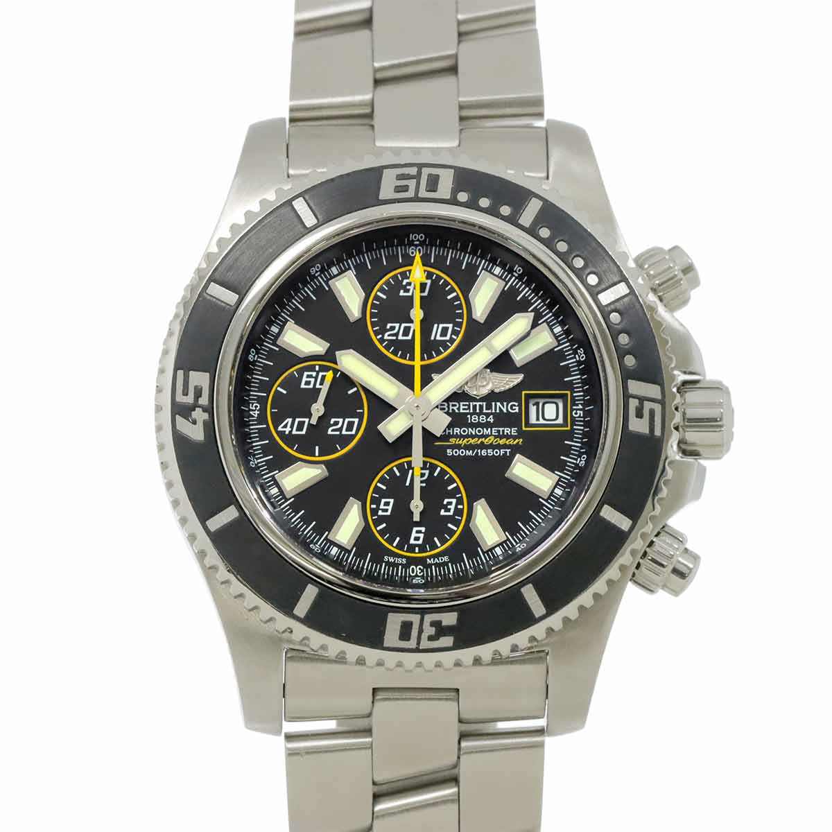 Superocean 44 A13341 Date Automatic Black Dial Mens Watch