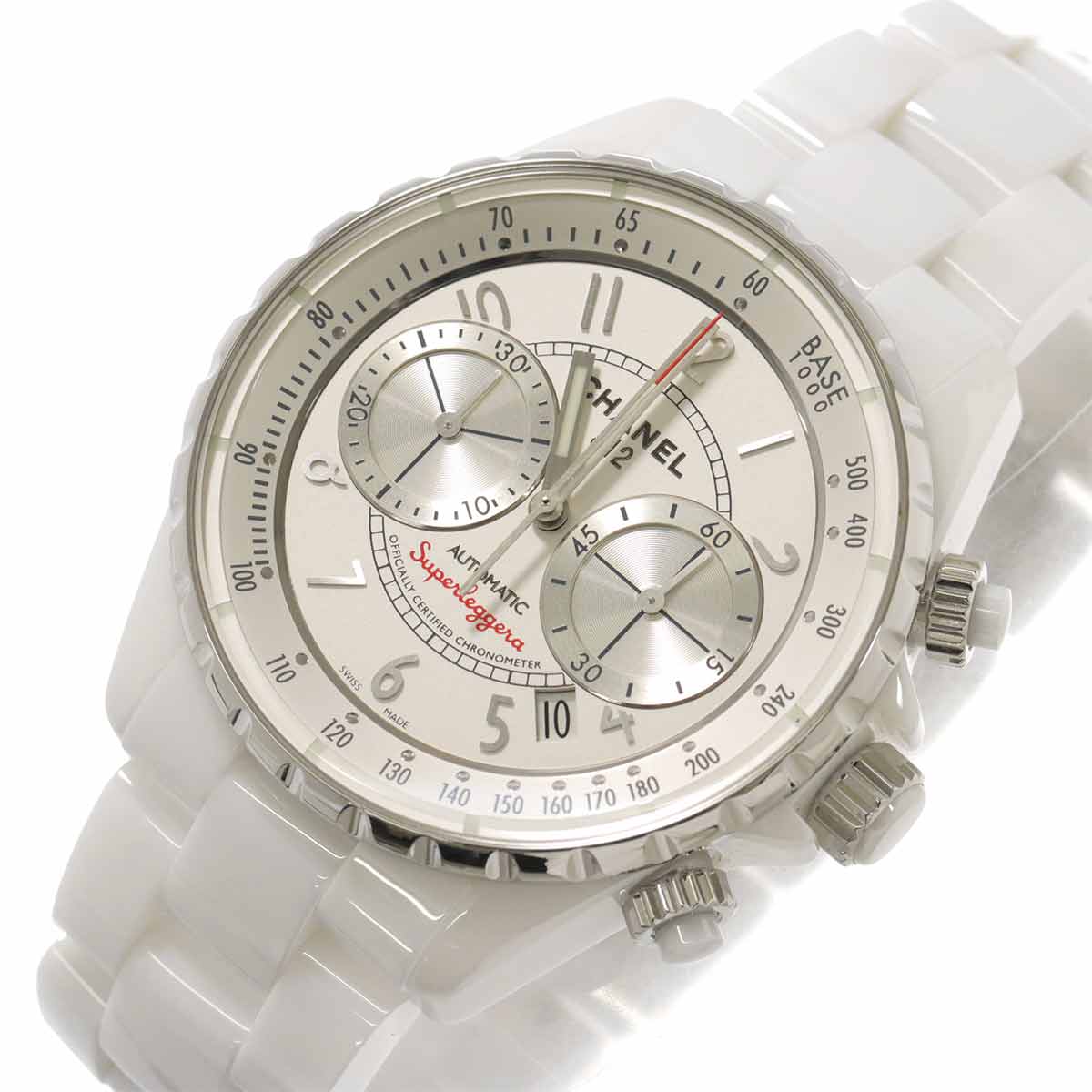 J12 Superleggera H3410 Chronograph Automatic Silver Dial Mens