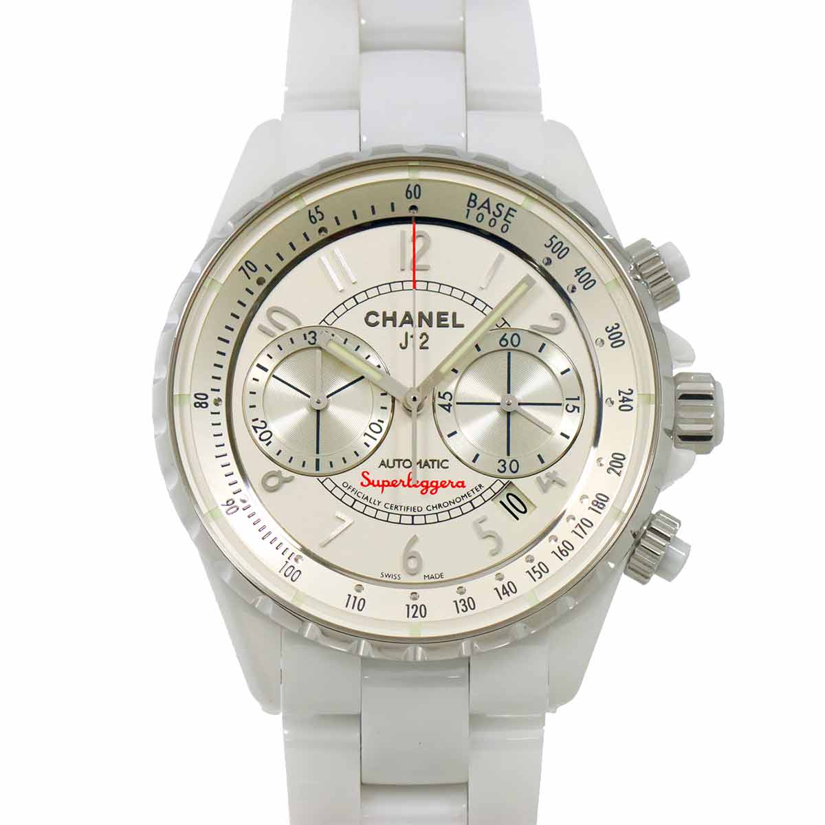 J12 Superleggera H3410 Chronograph Automatic Silver Dial Mens