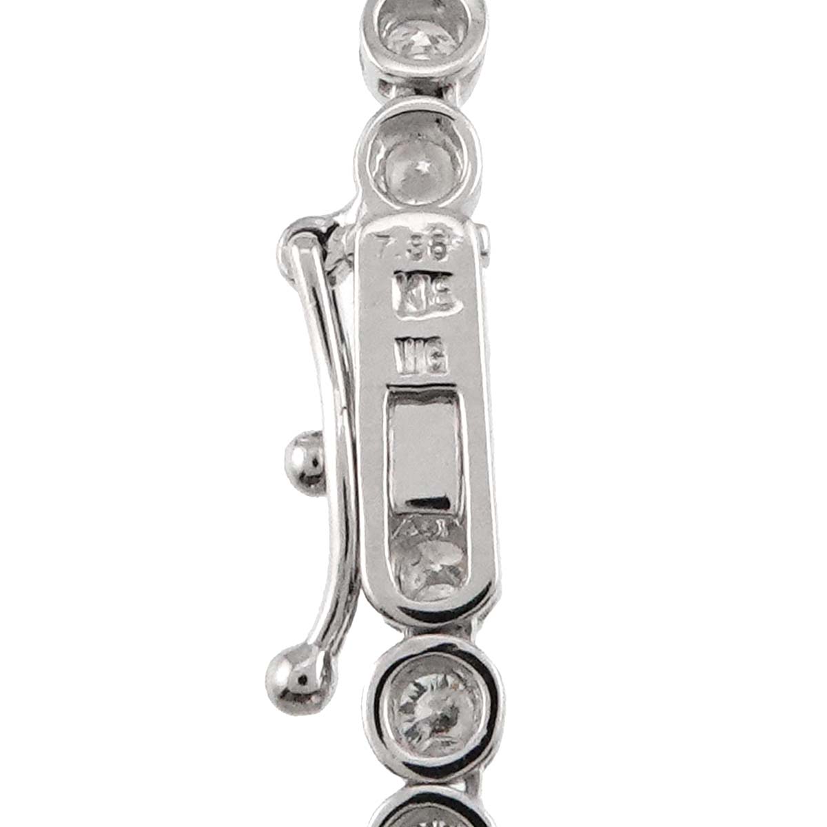 Diamond 7.36ct Necklace 18K WG White Gold 750