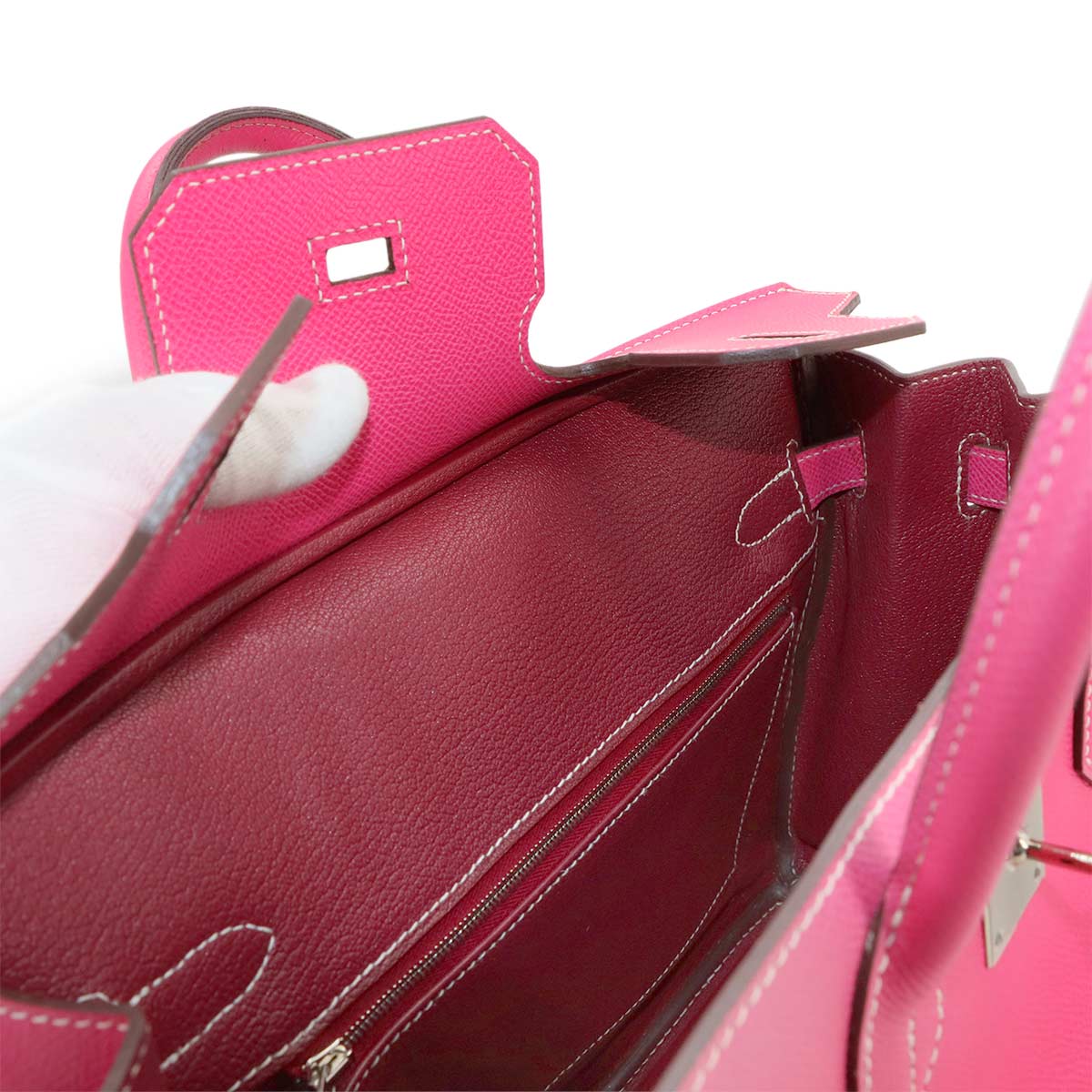 Candy Birkin 30 Hand Bag Epsom Rose Tyrien Ruby Purse Pink